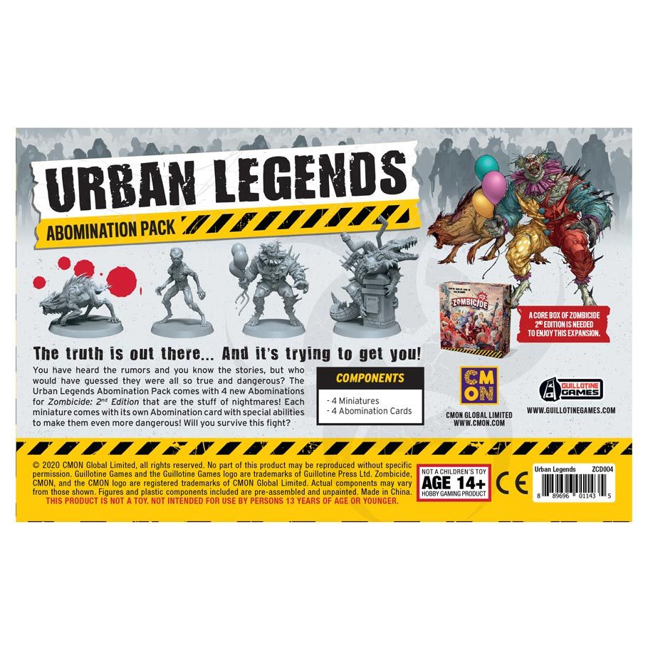 Zombicide : Second Edition - Urban Legends Abominations Pack Expansion